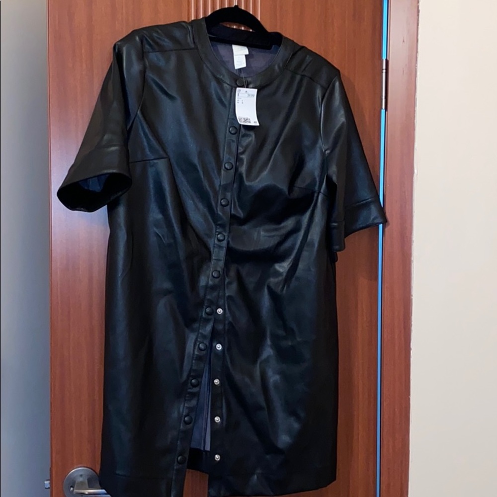 H&M leather dress